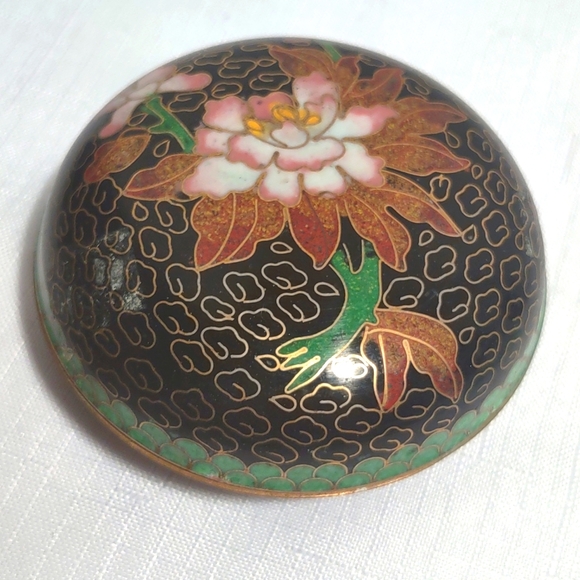 Chinese Cloisonne Enamel Trinket Box
